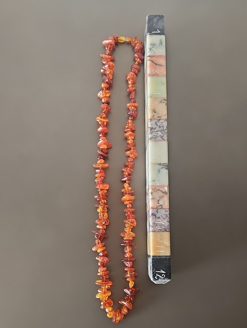 Gorgeous, Vintage Baltic Amber  Necklace Warm Orange Beads 28"